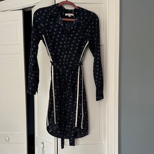 Rosie Pope Dark Blue wishbone shirtdress S